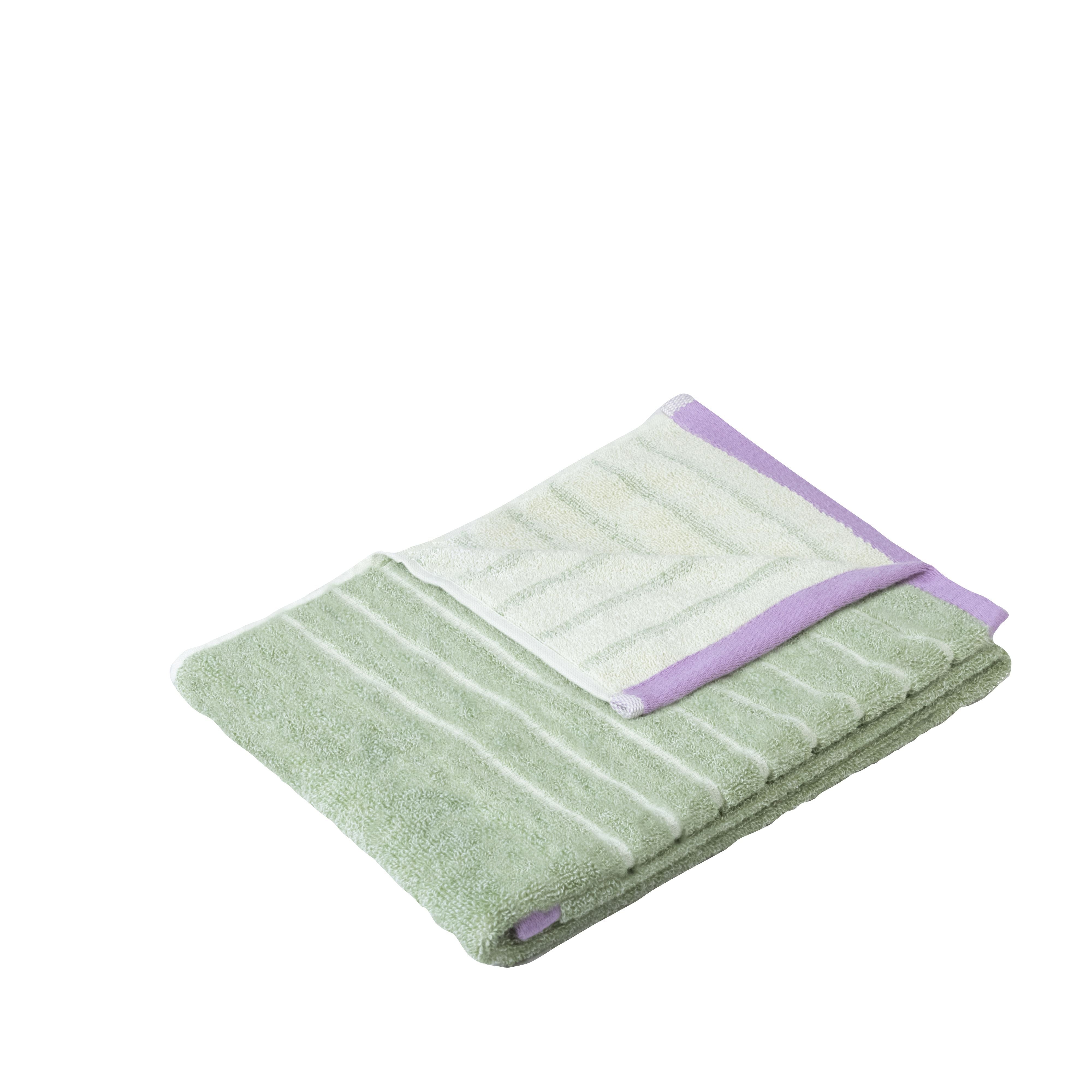 Hübsch Promenade Towel Large, Green/Pink