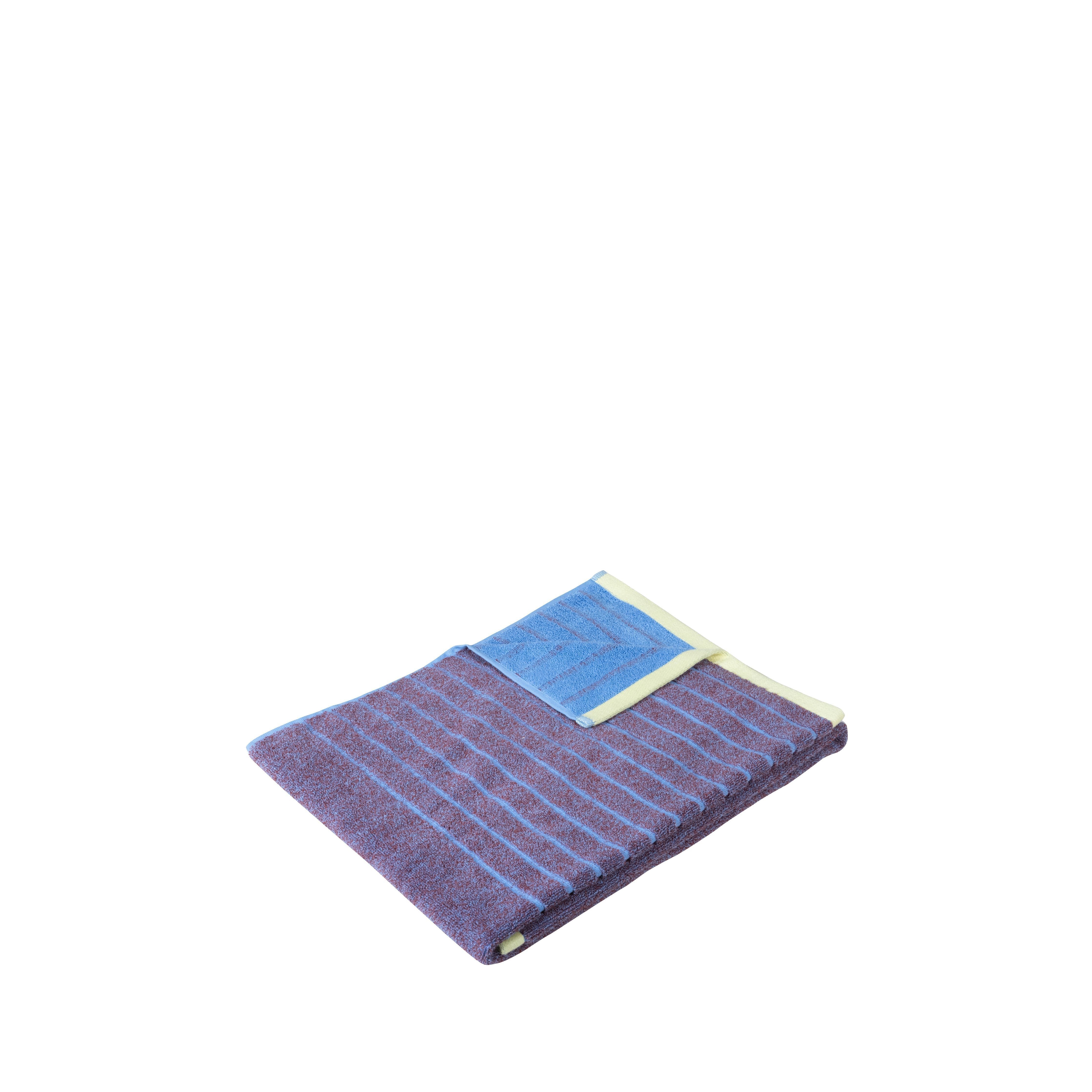 Asciugamano di lungomare Hübsch piccolo, viola/blu