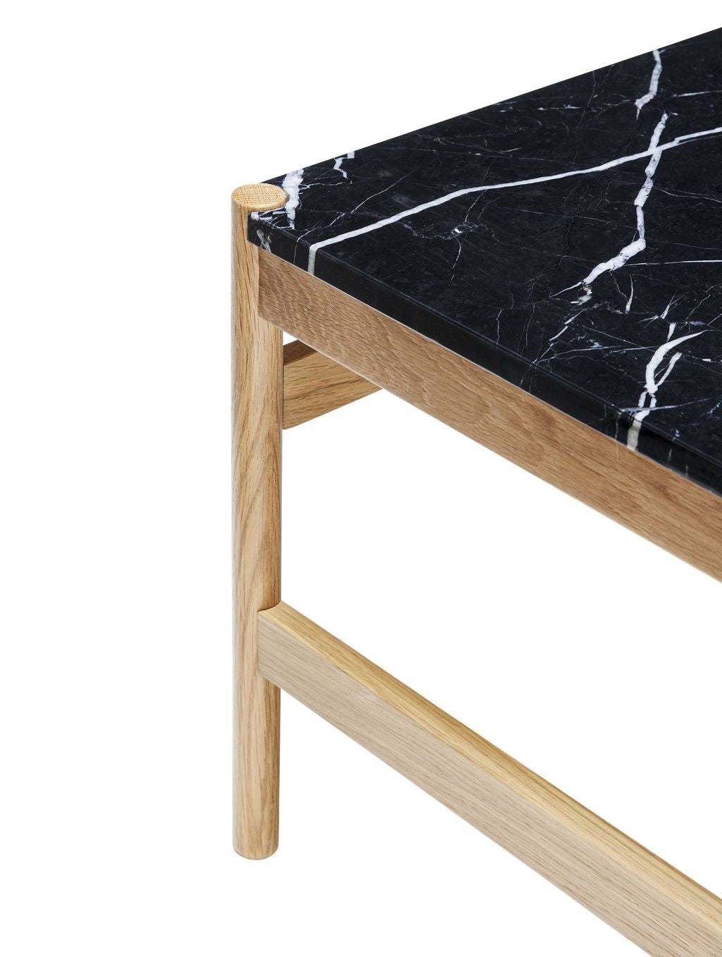 Tavolino hübsch raw quercia/marmo