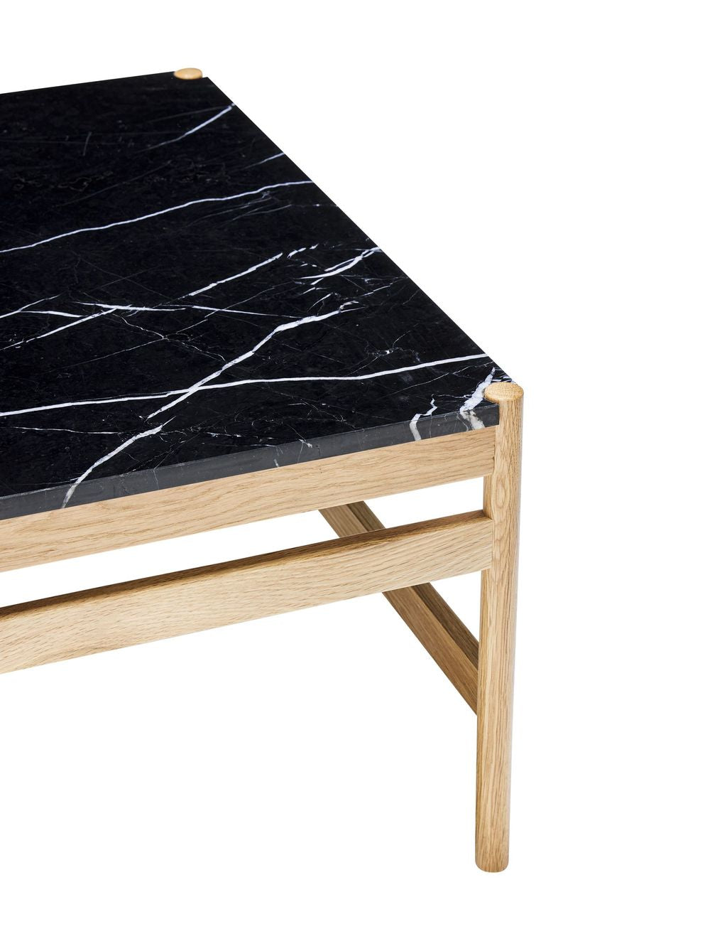 Hübsch Table basse crue chêne / marbre