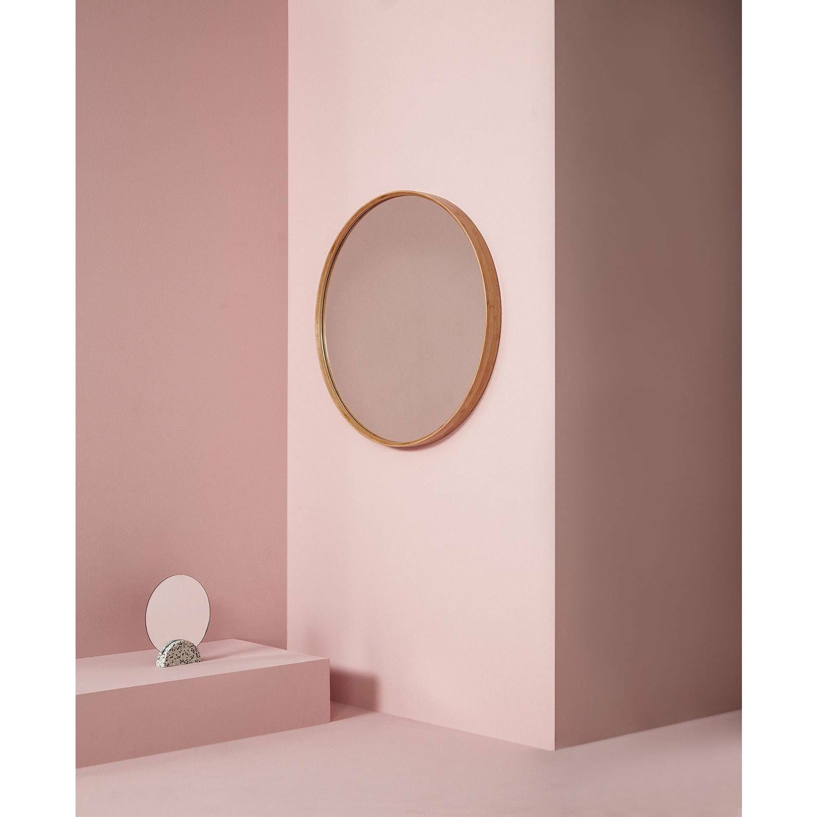 Hübsch Reflect Wall Mirror M/Holzrahmen Natural