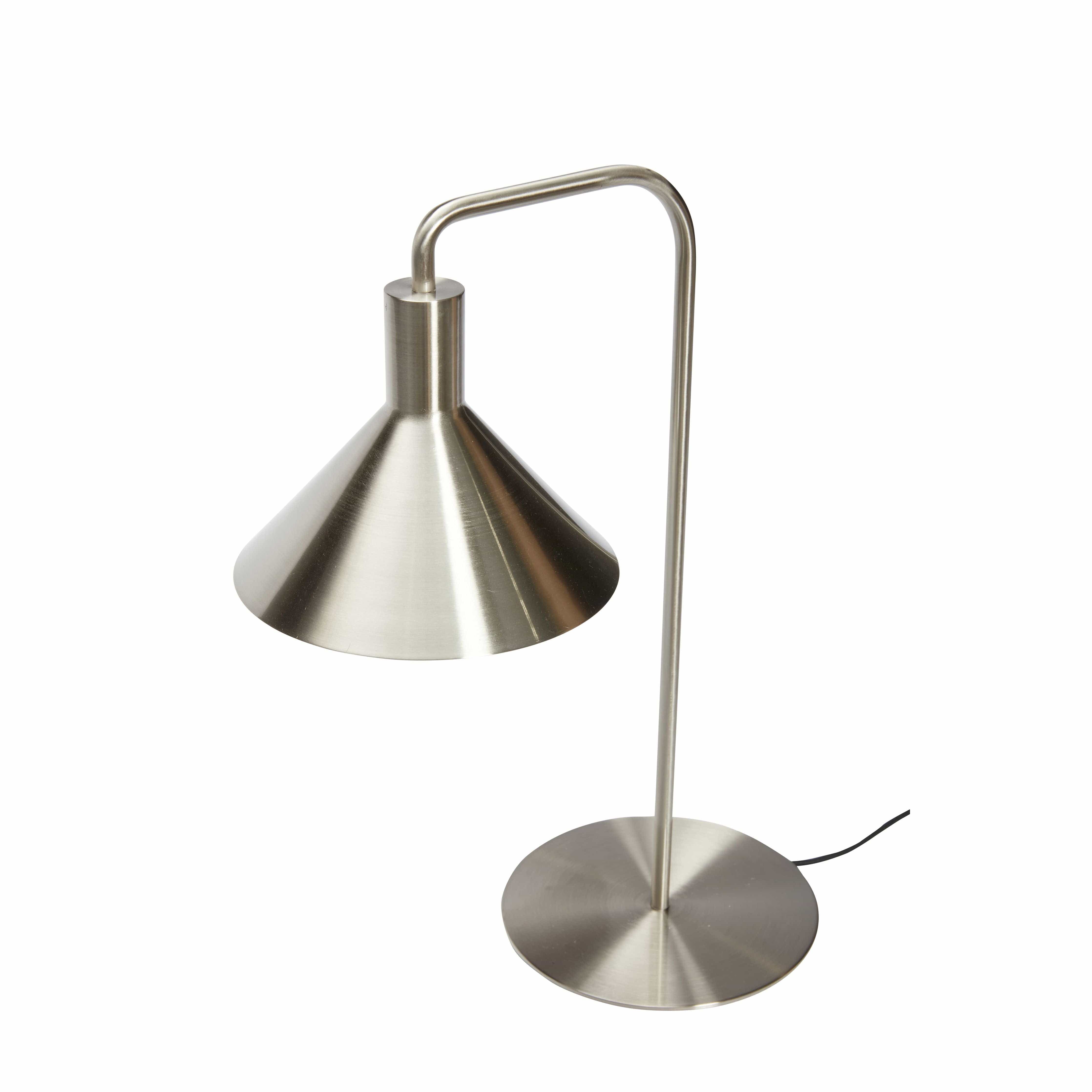 Lámpara de mesa sola de Hübsch, níquel