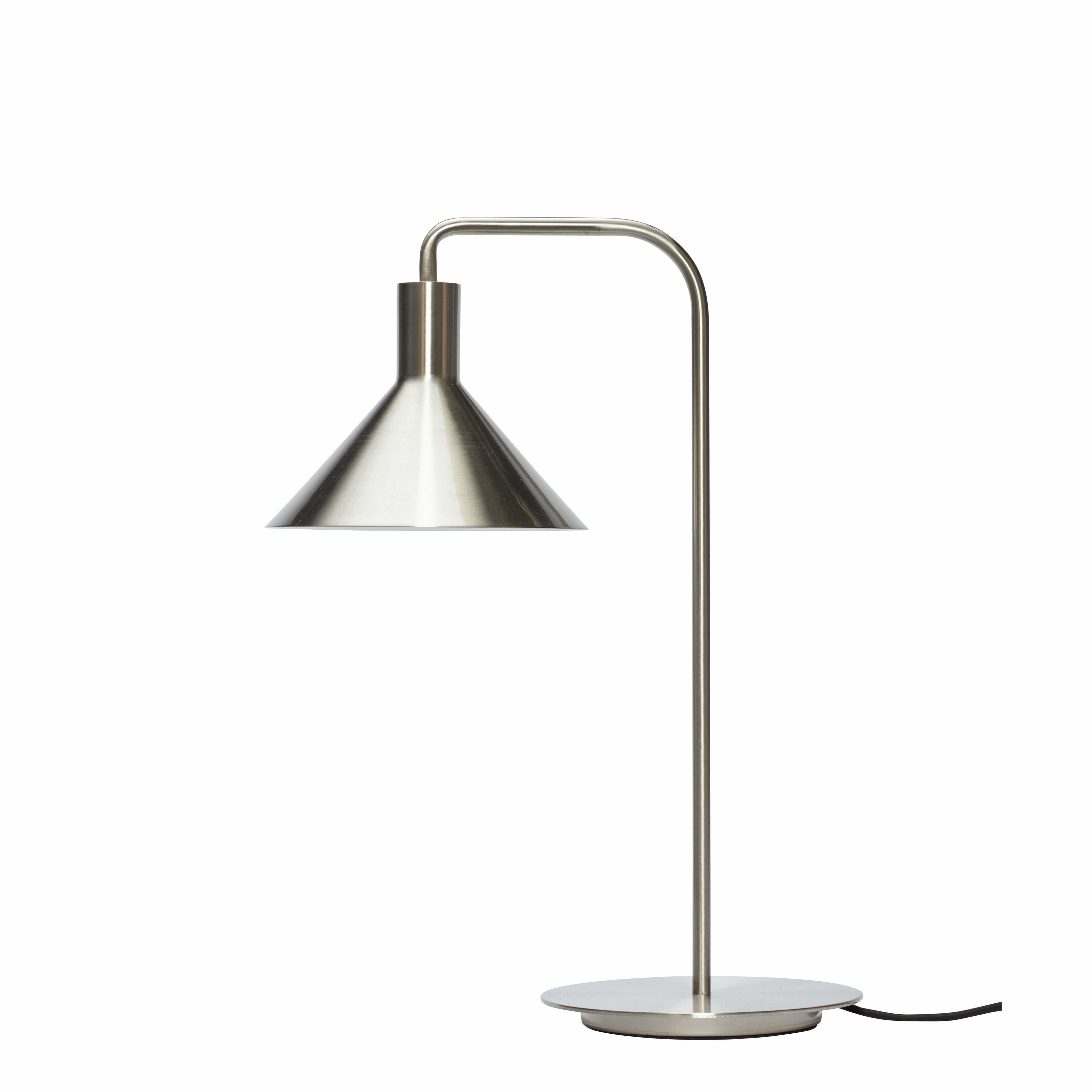 Lámpara de mesa sola de Hübsch, níquel
