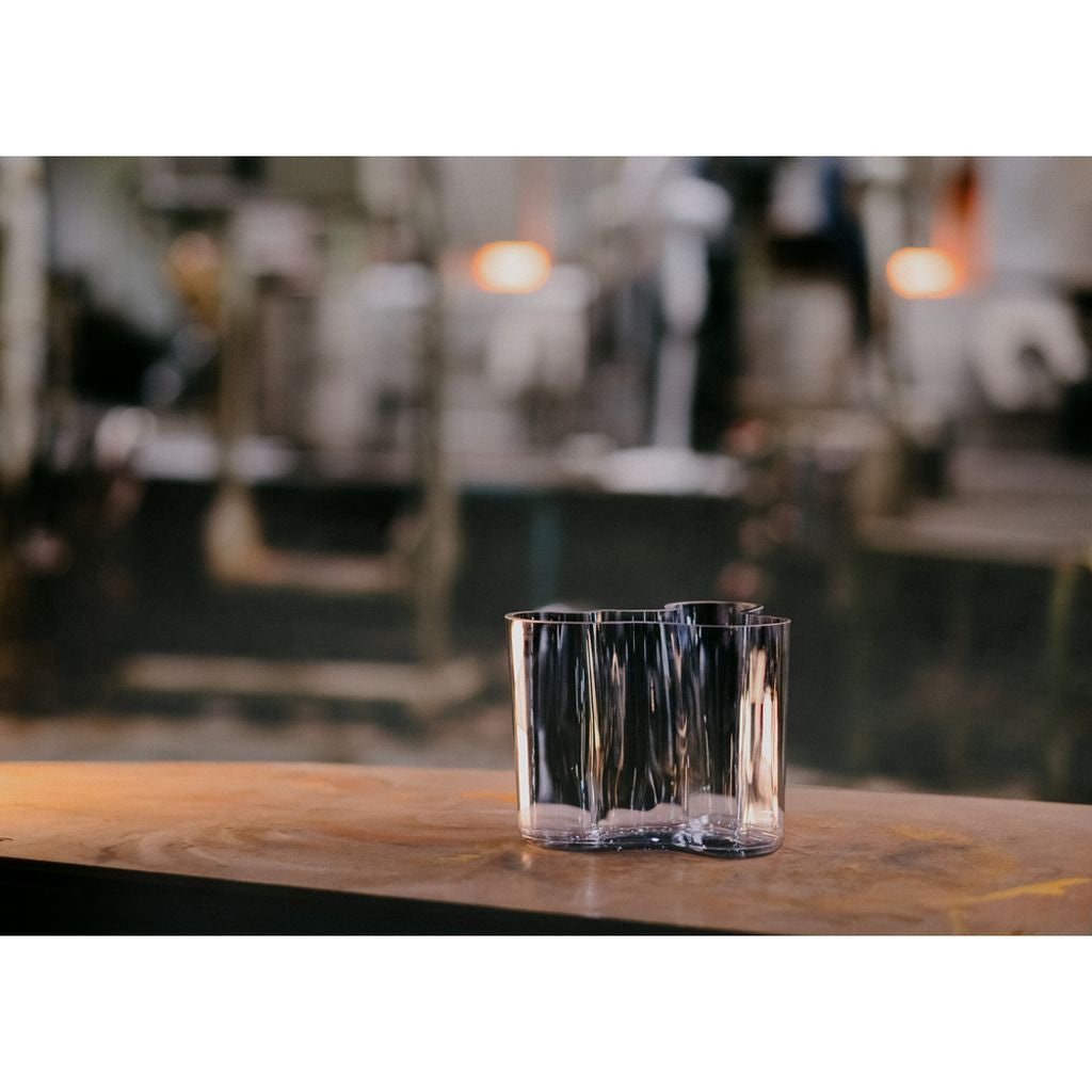 Iittala Aalto gerecycled glazen vaas, 12 cm