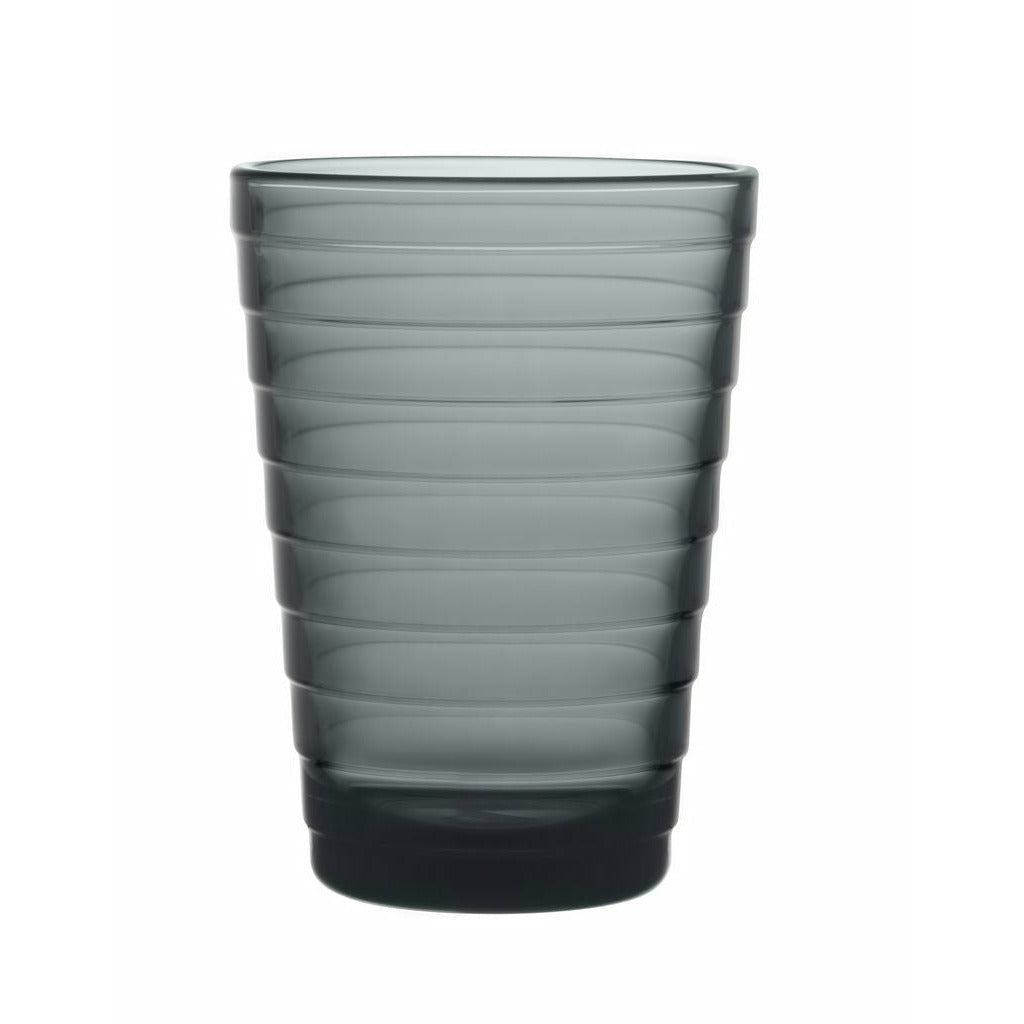 Iittala Aino Aalto drikke glas mørkegrå 33 Cl, 2 St K.
