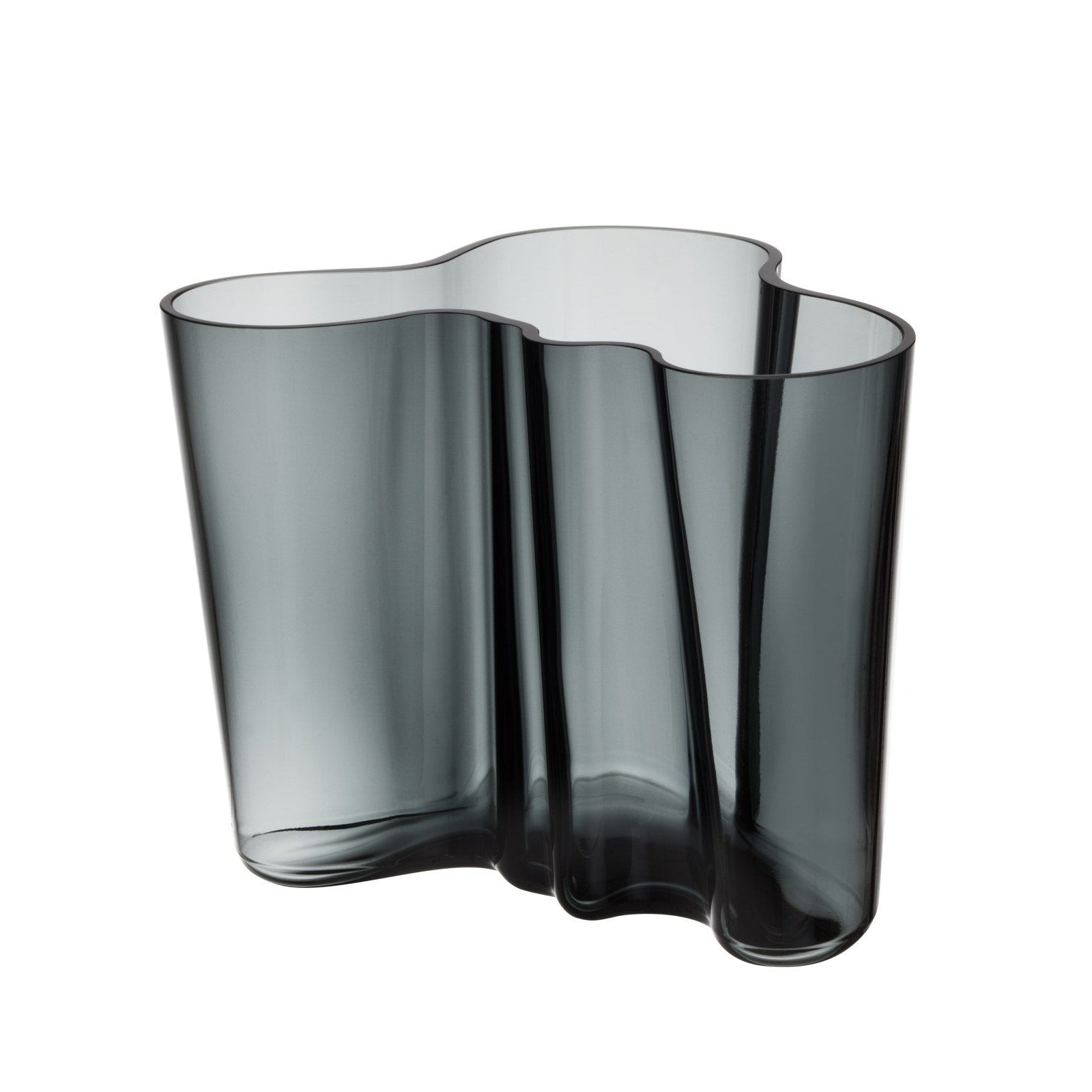 Iittala Alvar aalto vase gris foncé, 16 cm
