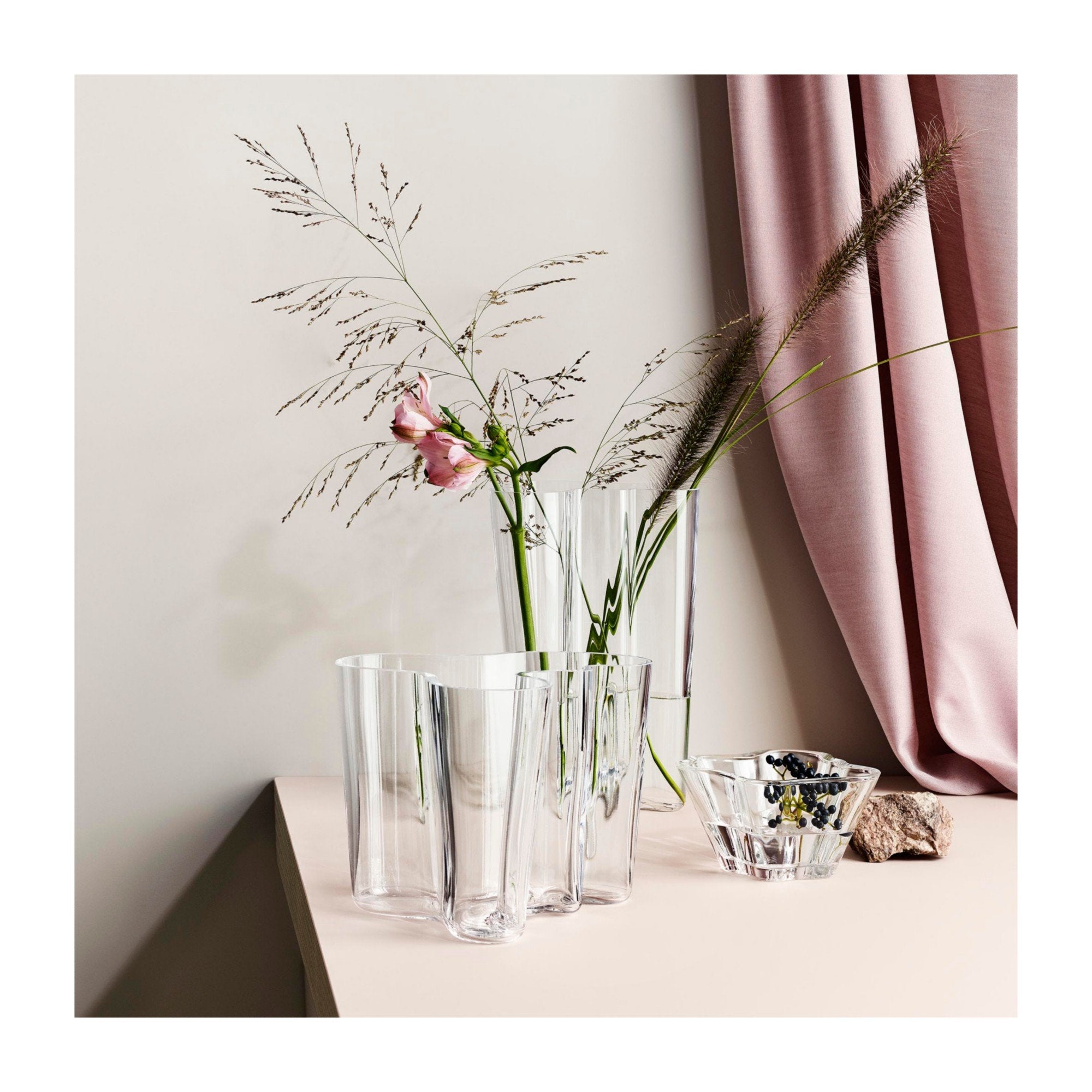 Iittala Alvar Aalto Vase Clear, 25,1 cm