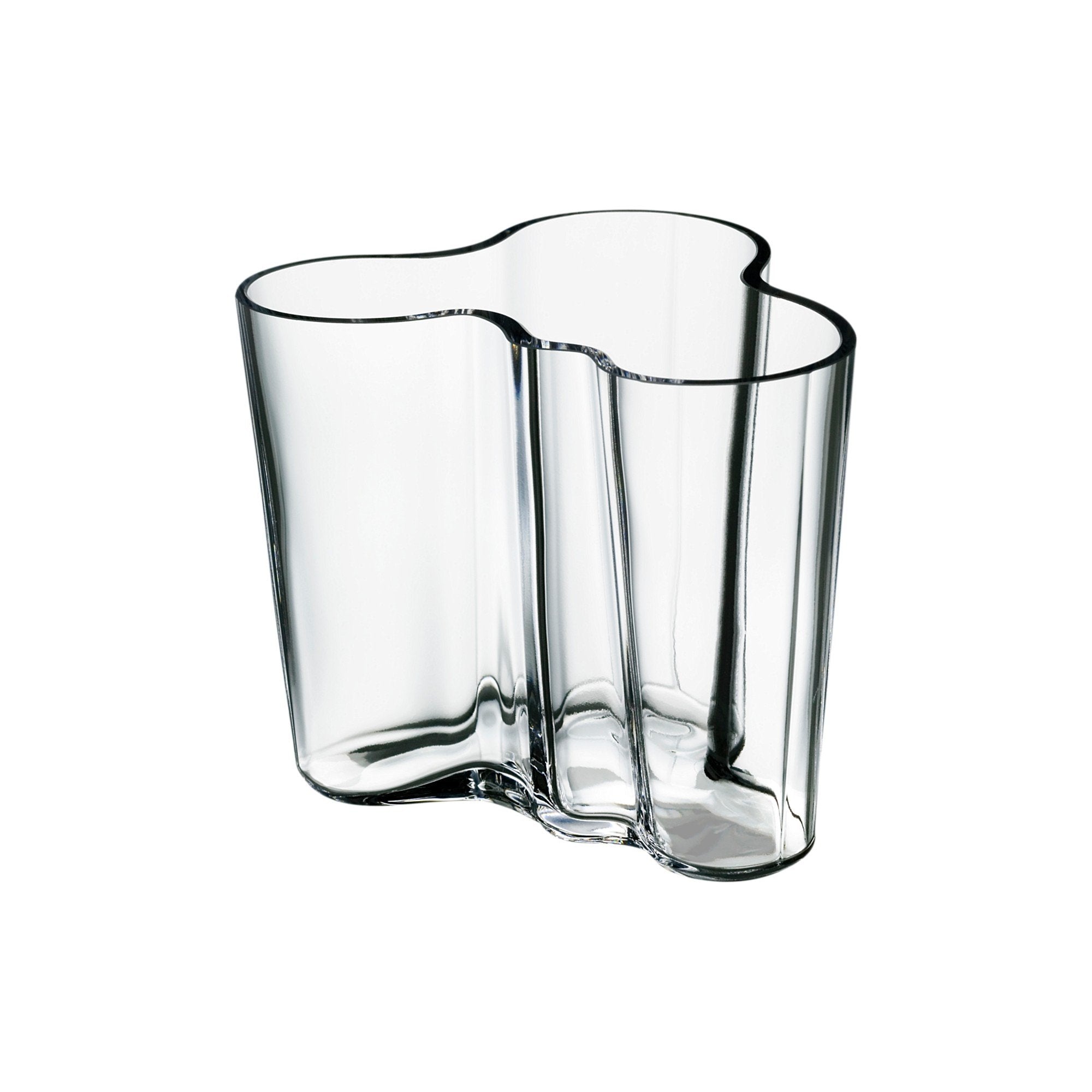 Iittala Alvar Aalto Vase Clear, 9,5 cm