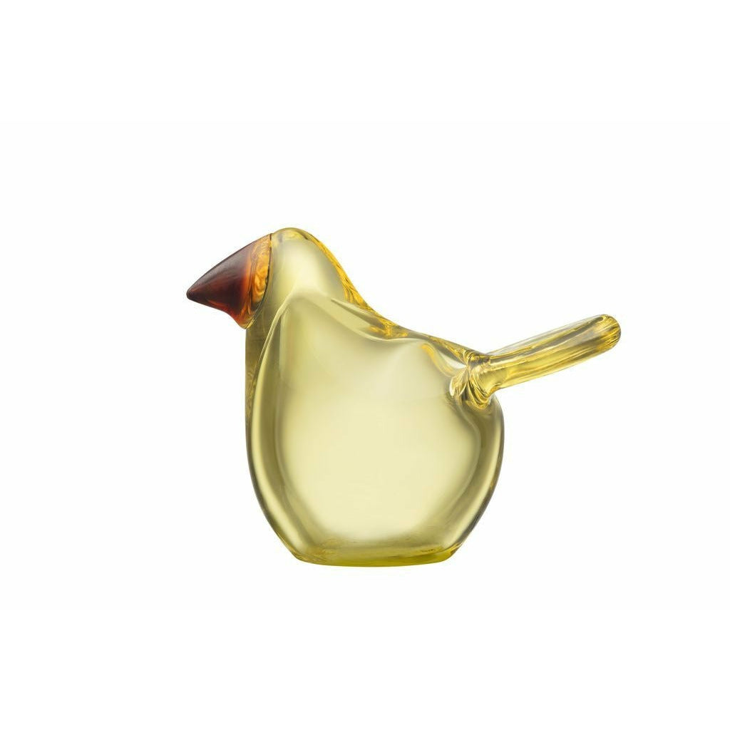 Toikka Flycatcher的Iittala鸟，柠檬黄色