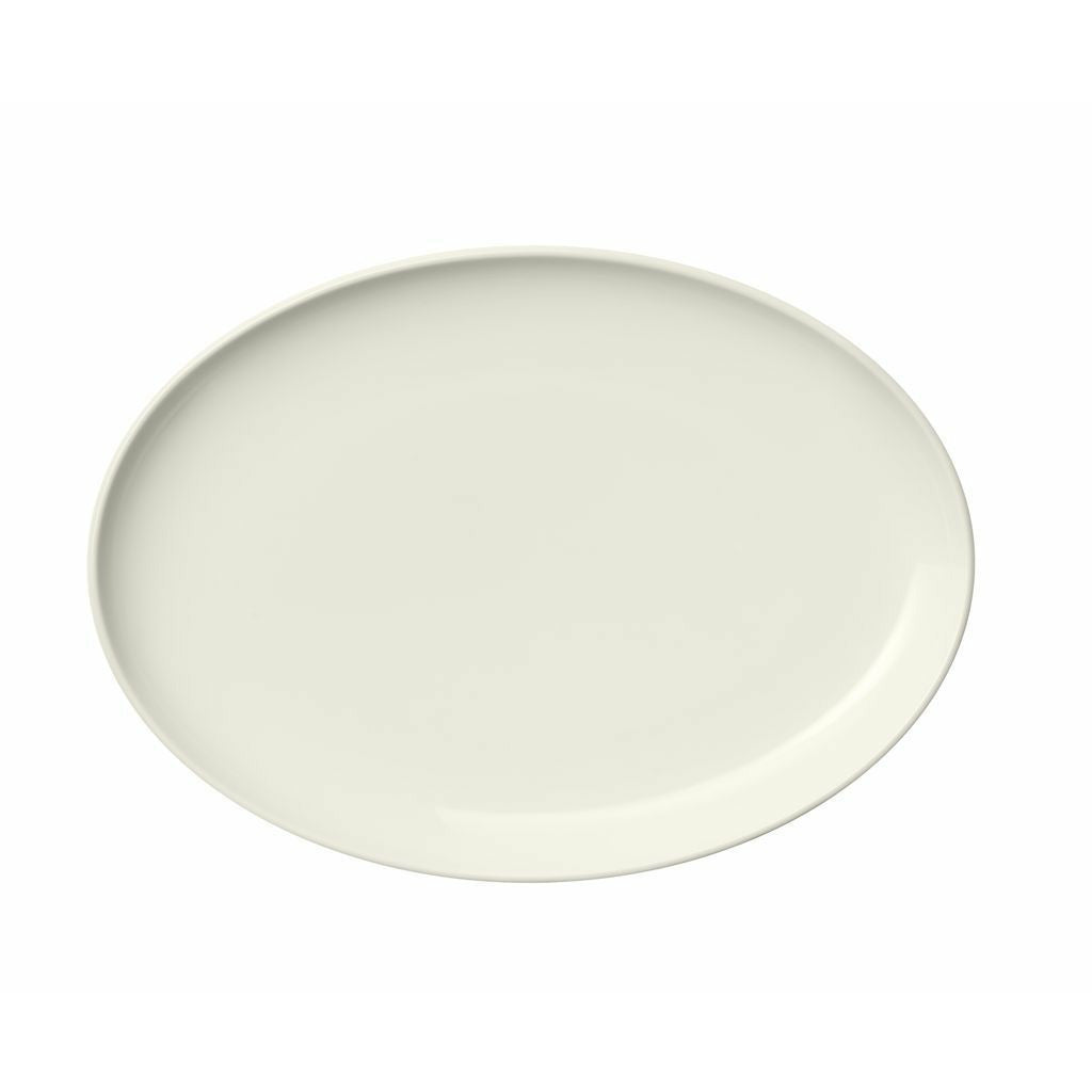 Iittala Essens oval plade hvid, Ø 25 cm