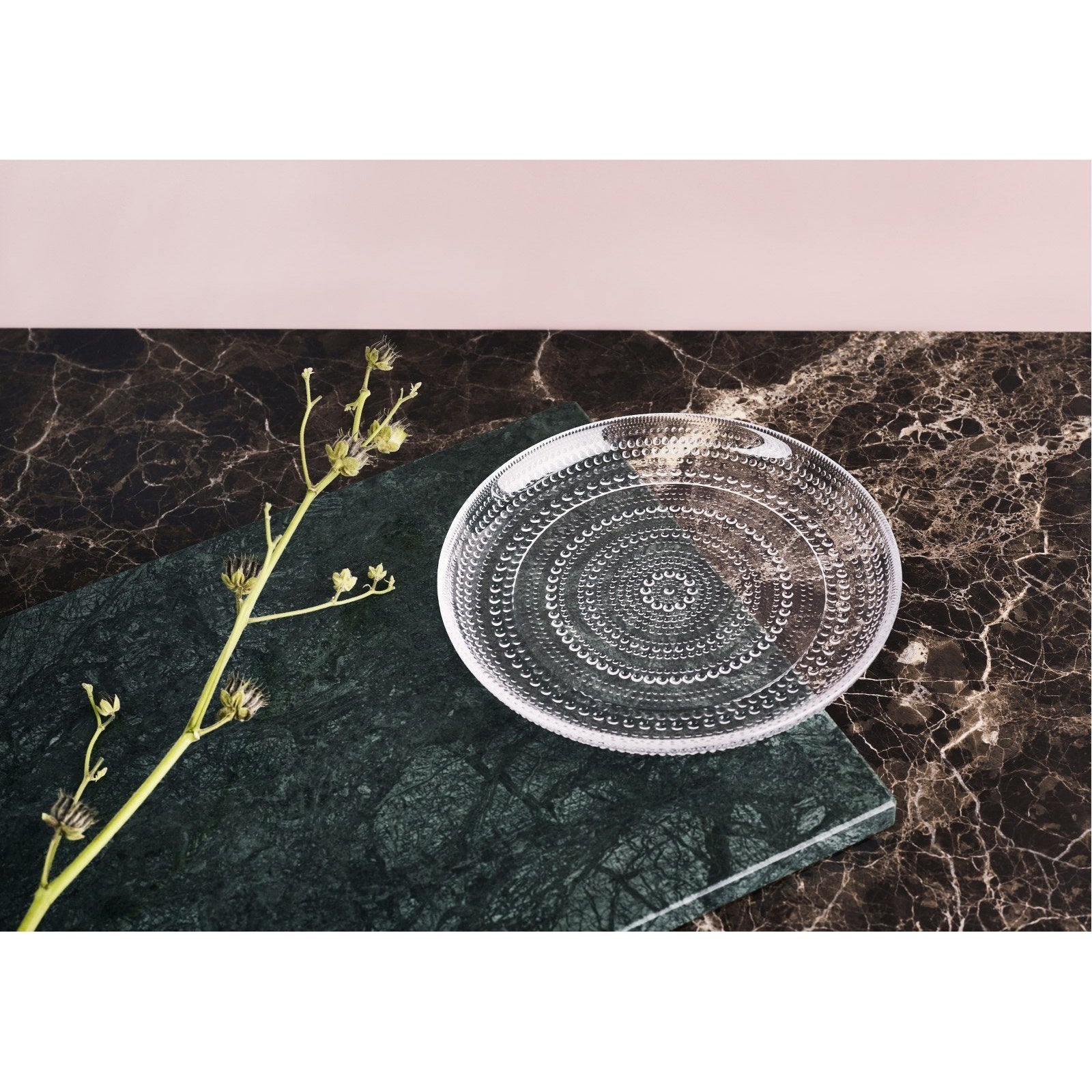 Iittala Kastehelmi Plate Clear, ø26cm
