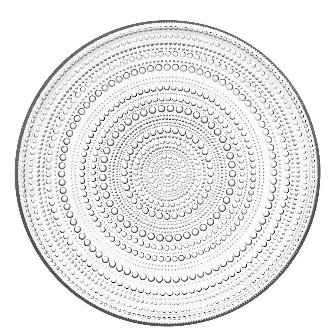 Iittala Kastehelmi Plate Clear, ø31,5cm