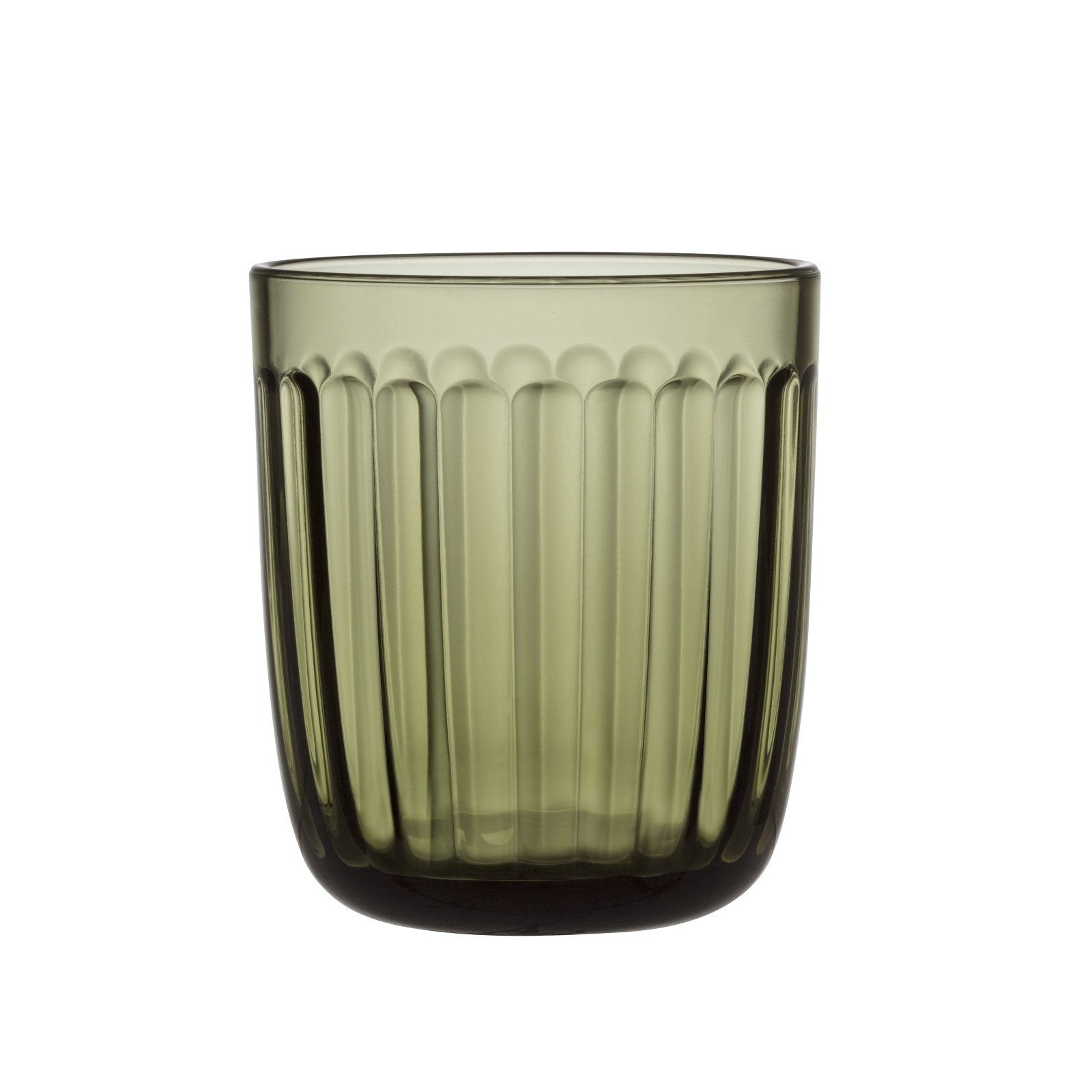 Iittala Raami Glass Moss Green 2 PC，26Cl