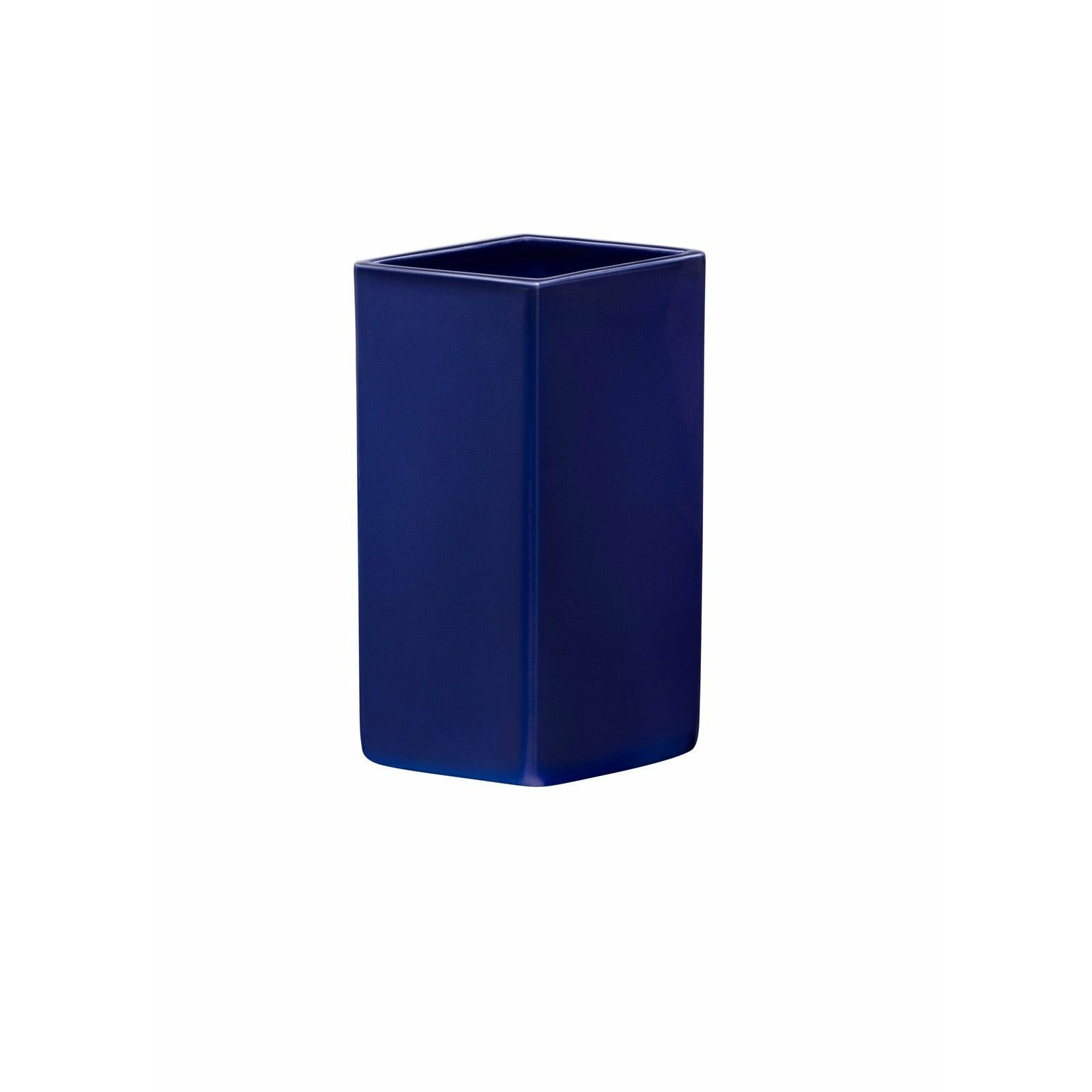 Iittala Ruutu keramisk vase mørkeblå, 18cm
