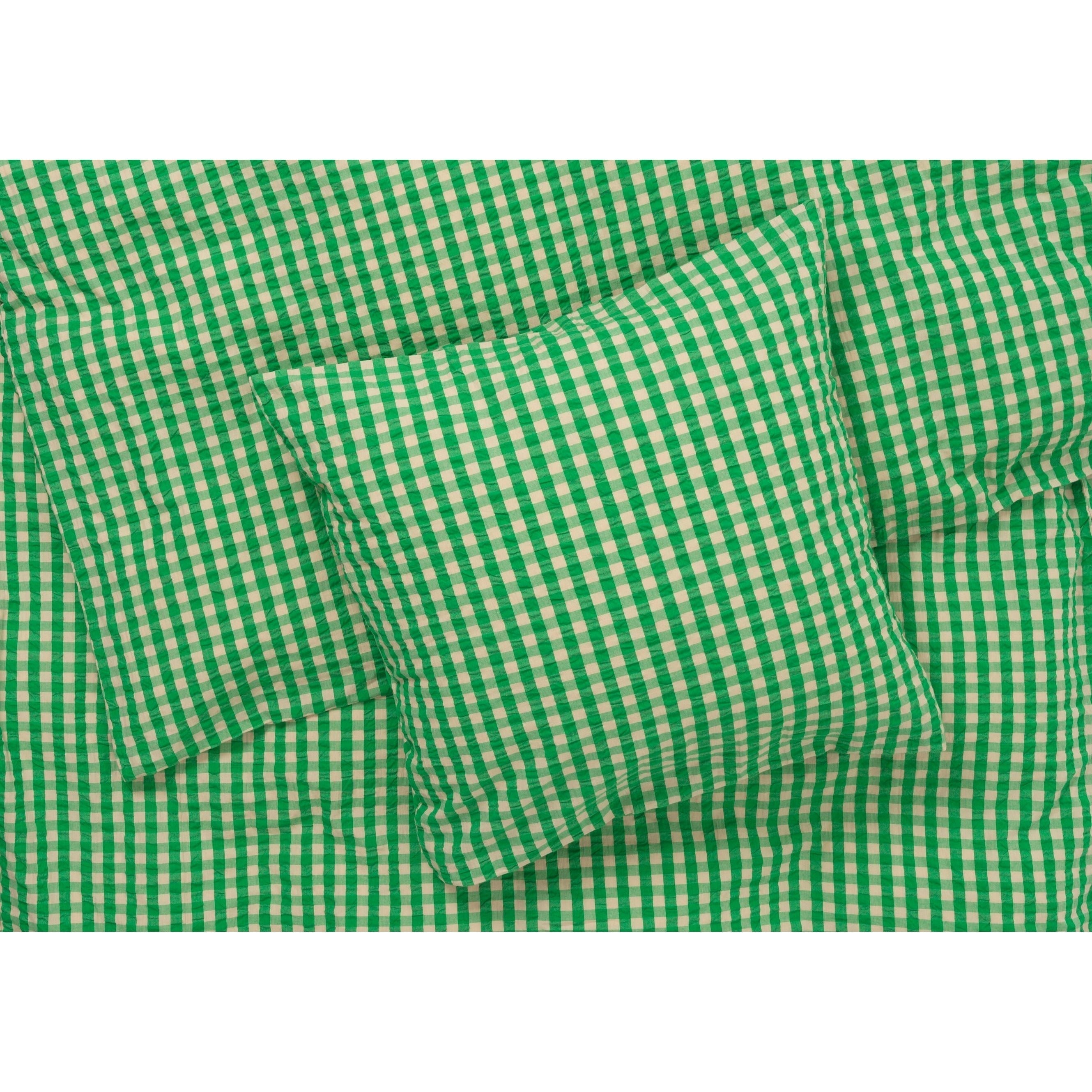 Juna Bæk & Bølge Linen del letto 200x220 cm, verde/sabbia
