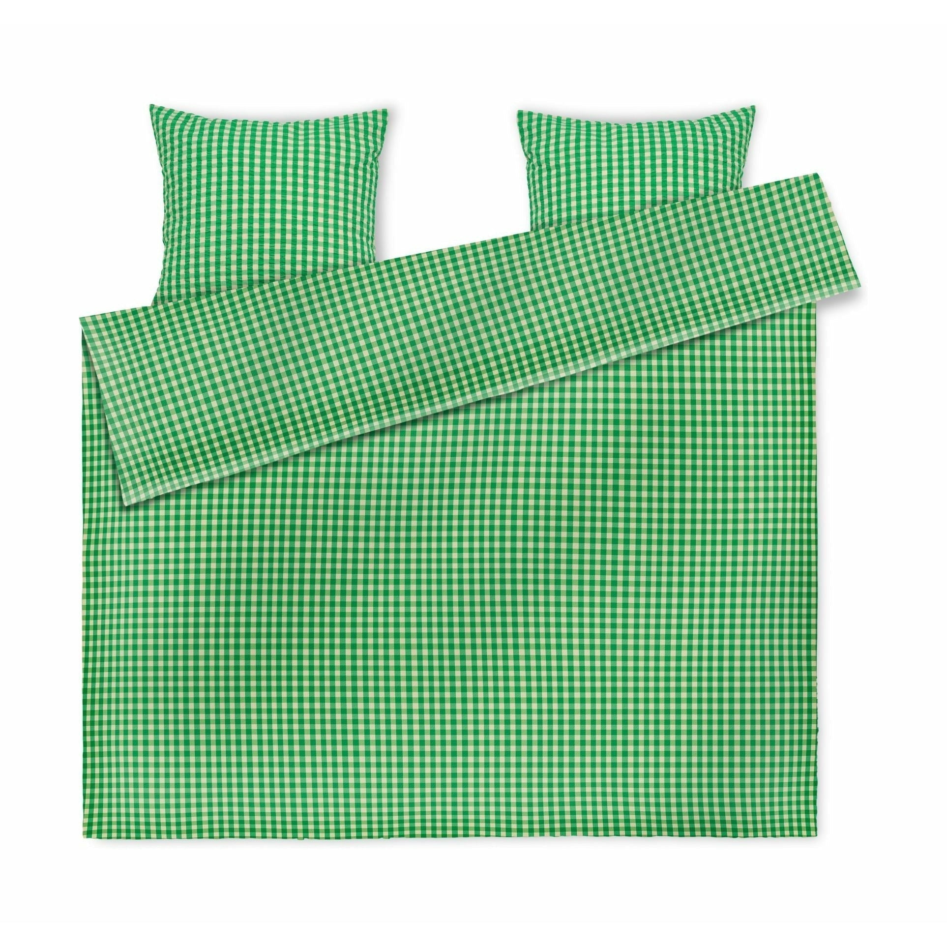 Juna Bæk & Bølge Linen del letto 200x220 cm, verde/sabbia