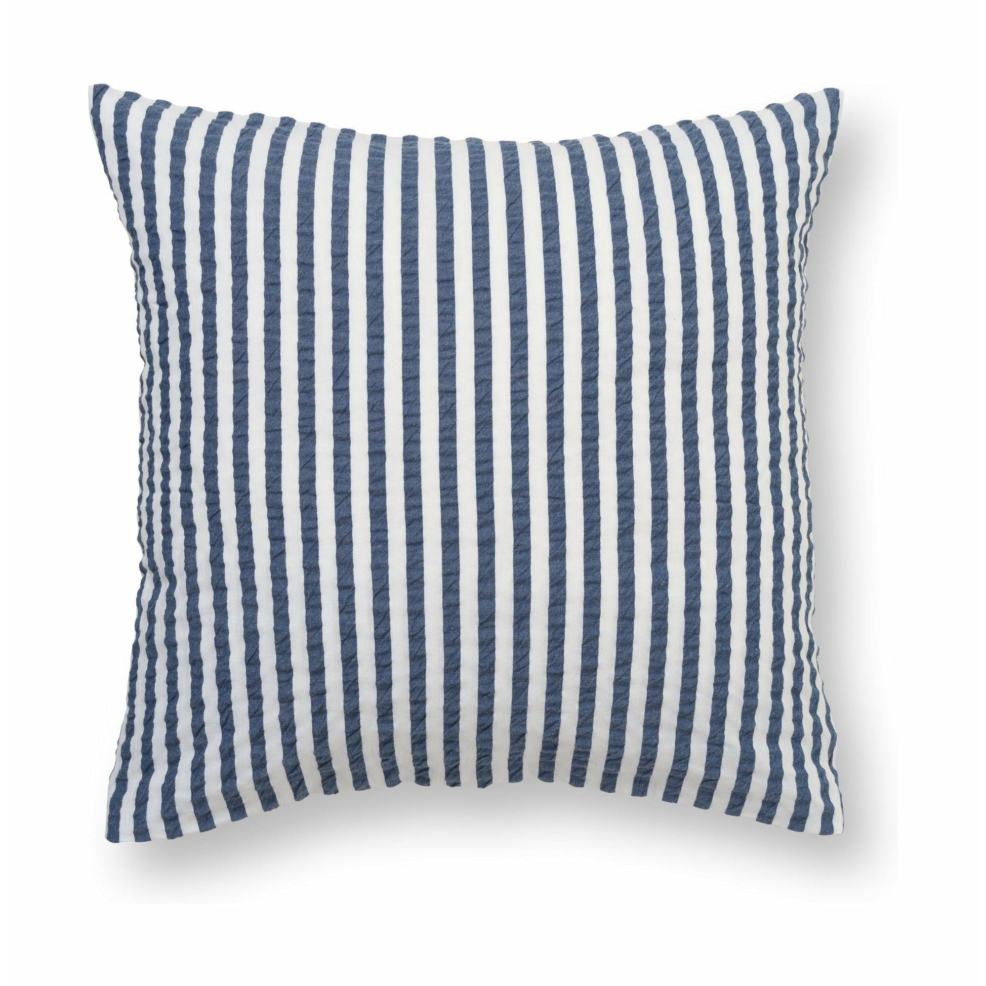 Juna Bæk & Bølge Lines Pillowcase 63x60 Cm, Dark Blue/White