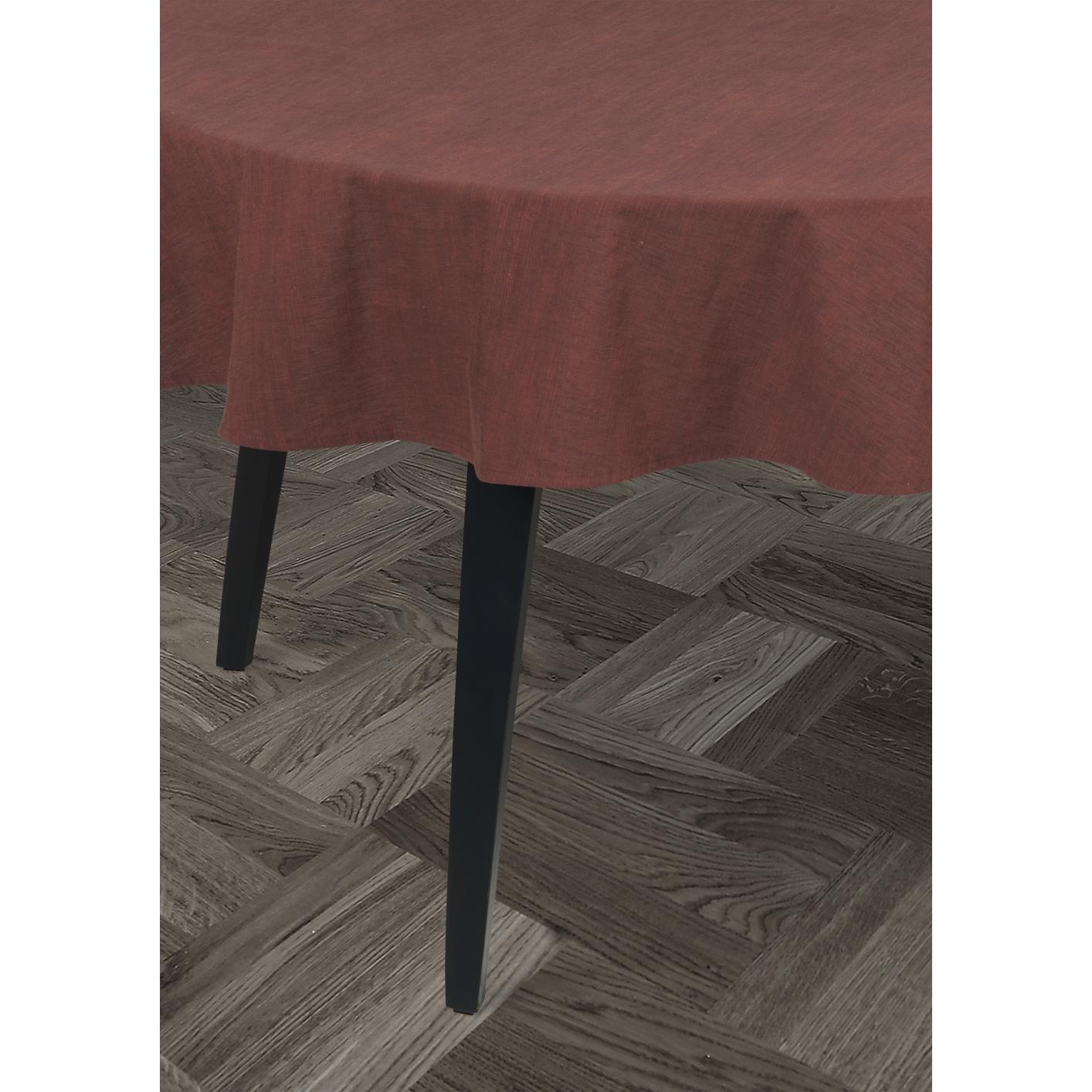 Juna Basic Cotton桌布圆形巧克力，Ø170厘米