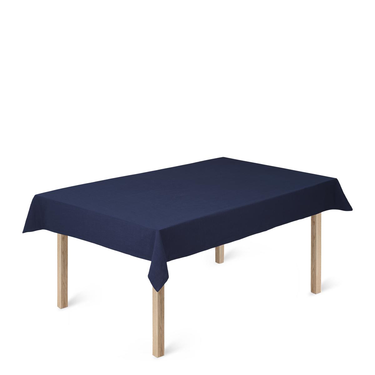 Juna Basis katoenen tafelkleed 150 x320 cm, donkerblauw