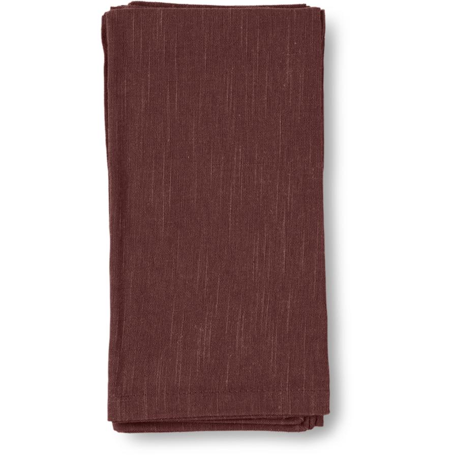 Juna Basic Cloth Napkin Chocolate, 45x45 Cm 4 Pcs.