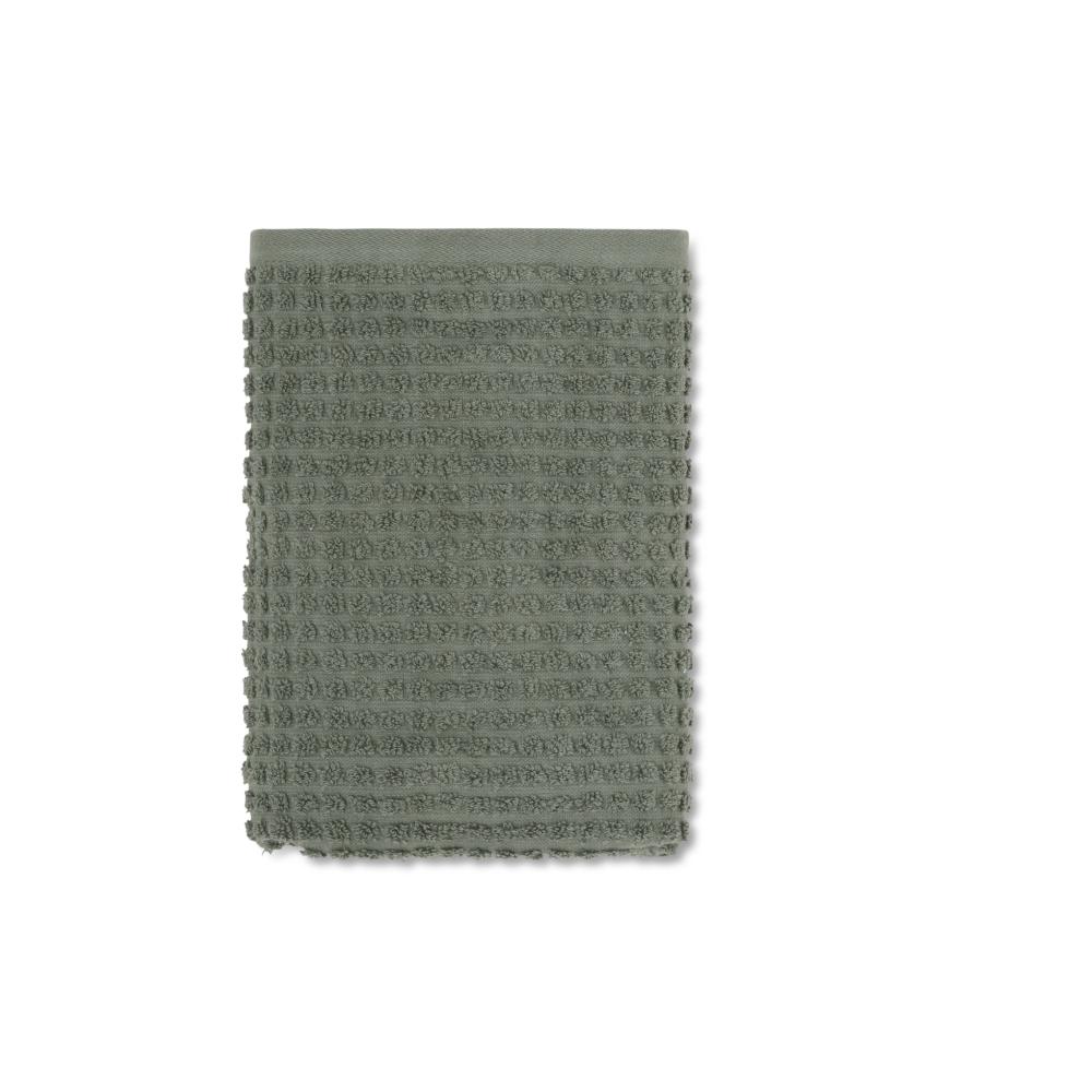 Juna Check Towel Dark Green, 50x100 Cm