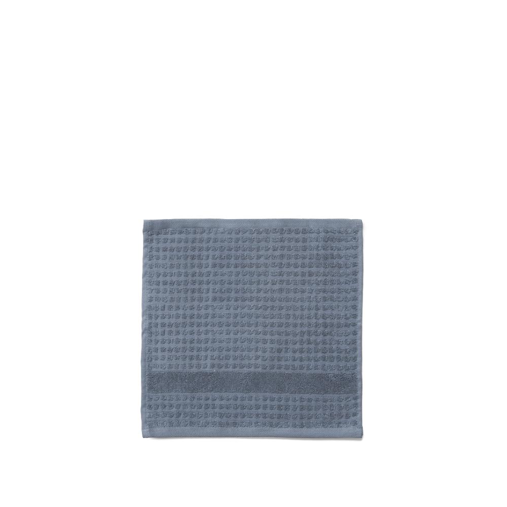 Juna Check Washcloth Dark Blue, 30x30 Cm