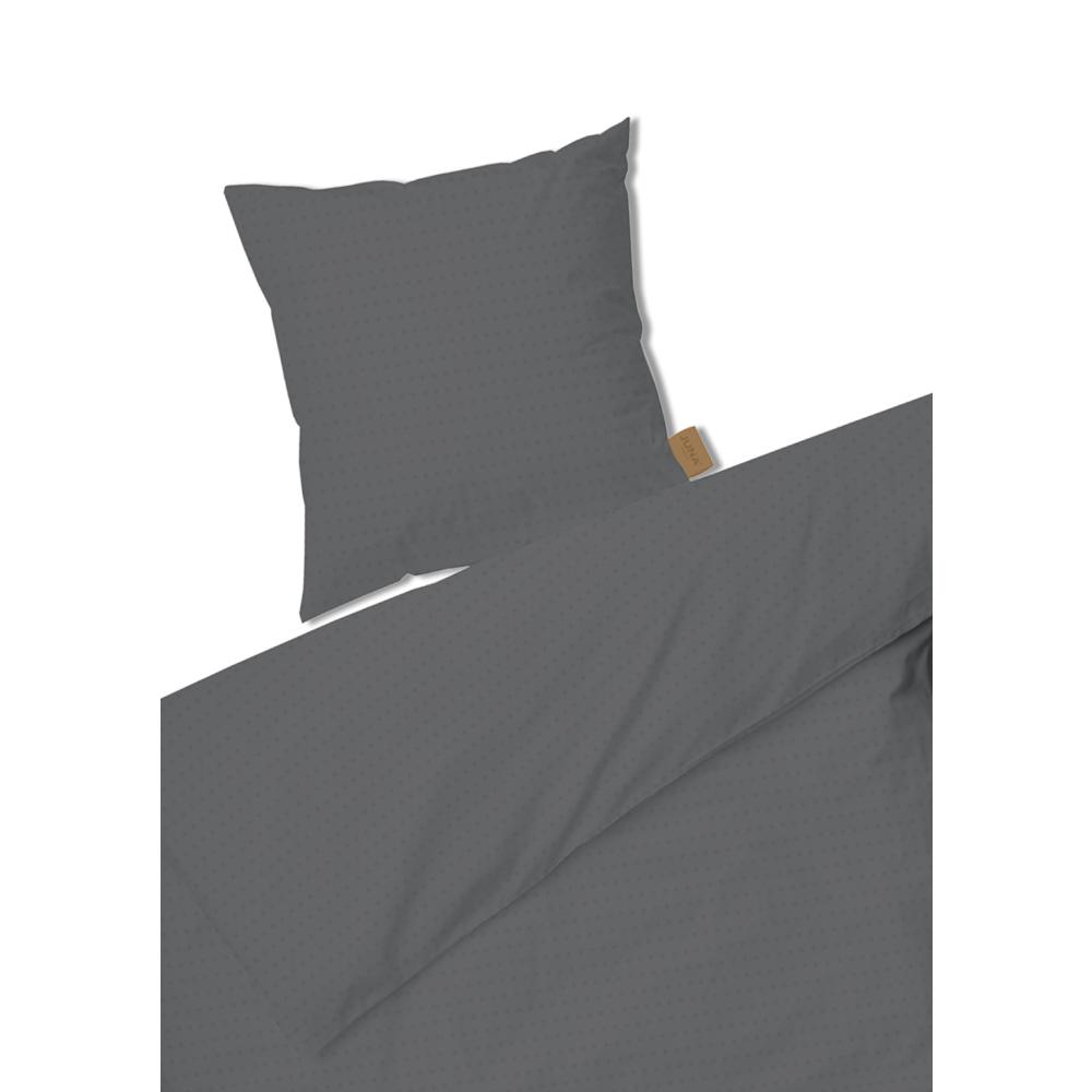 Juna Kub säng linne mörkgrå, 140x220 cm