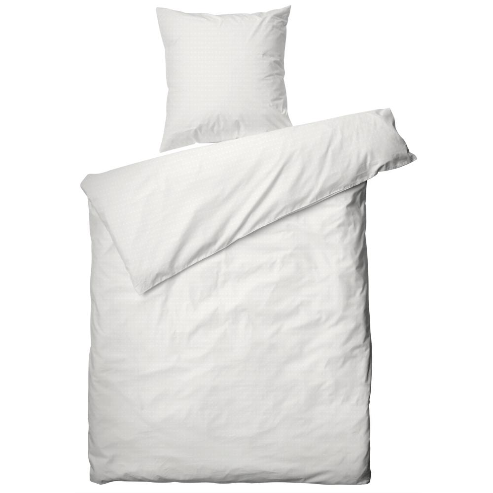 Juna Cube Bed Linen White, 140x220 Cm