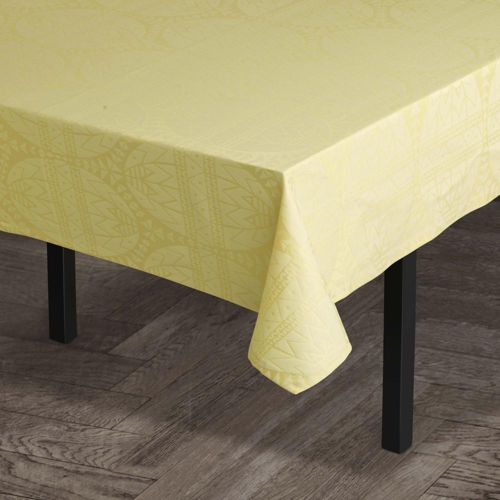 Juna Easter Damask桌布黄色，150x270厘米
