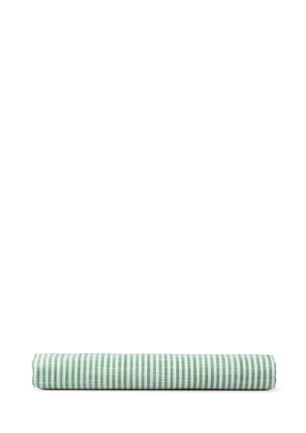 JUNA Couvre-coussin monochrome 63 x60 cm, vert / blanc