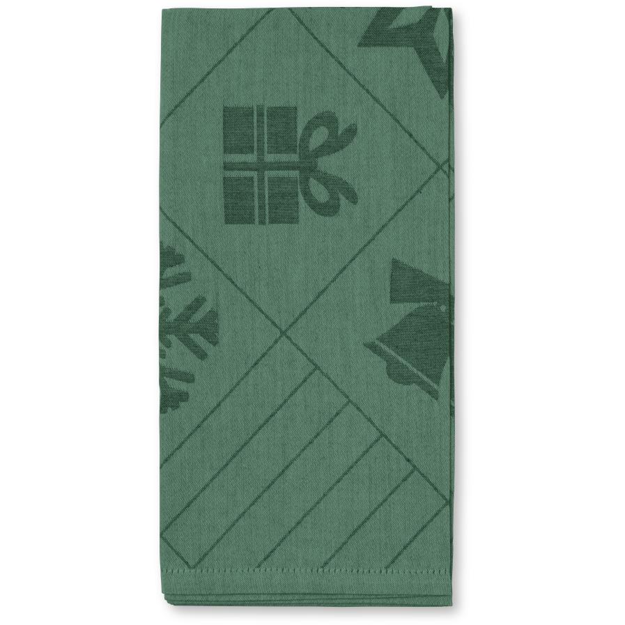 JUNA NATALE Cloth tovagliolo 45x45 cm 4 pezzi, verde