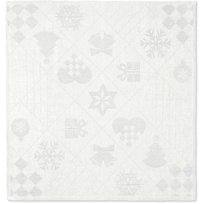 Juna Natale布餐巾45x45 cm 4件，白色