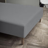 Juna Percale Box Shatp Grey，160x30x200 cm