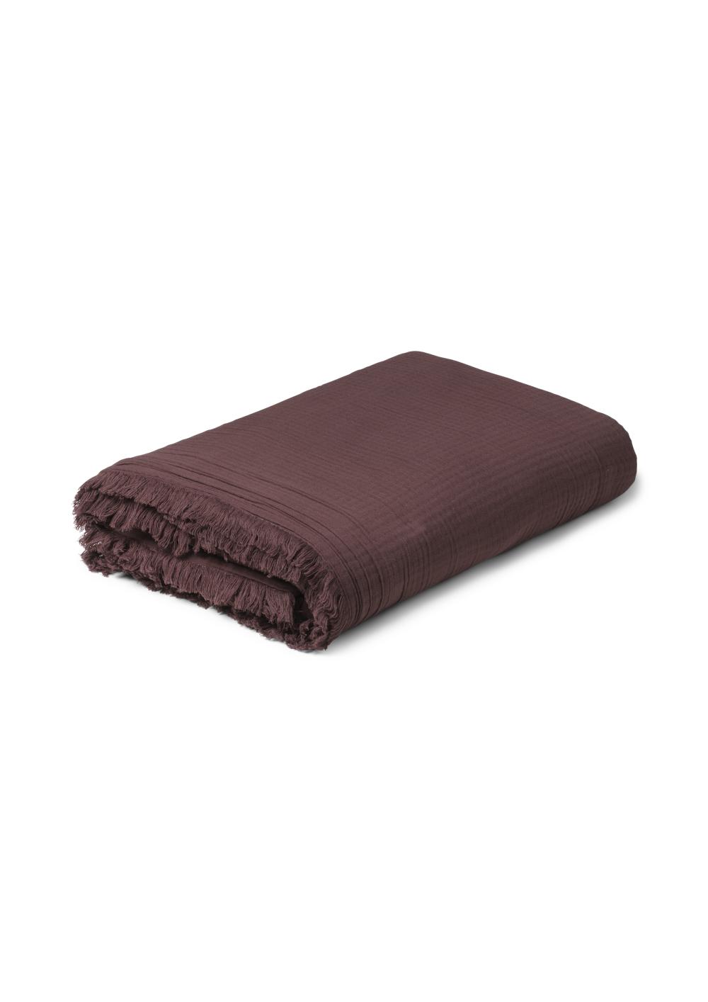 Juna Se sengetæppet chokolade, 280x260 cm