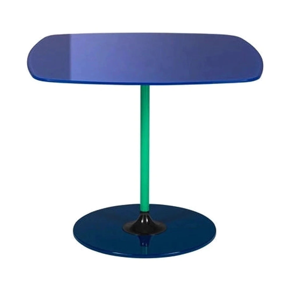 Table d'appoint Kartell Thierry bas, bleu