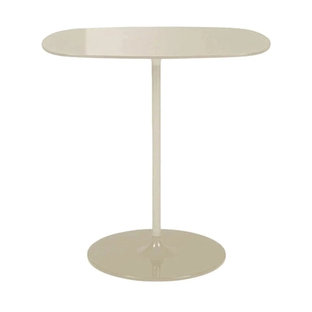 Table d'appoint Kartell Thierry haut, beige chaud / blanc