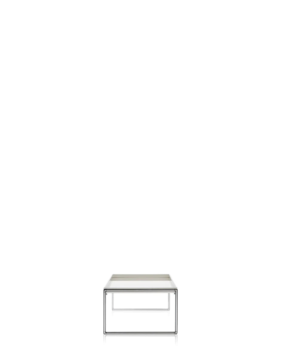 Kartell -Tabletts Bei Tabelle 80x40 cm, weiß