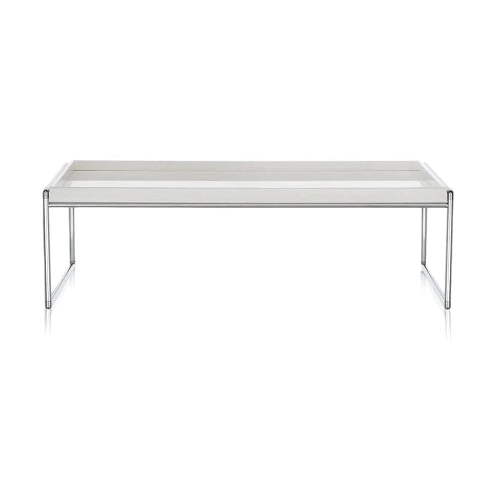 卡特尔托盘边桌80x40厘米，白色