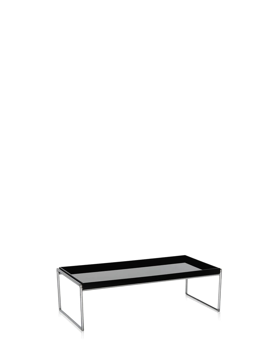 Kartell -Tabletts Bei Tabelle 80x40 cm, schwarz