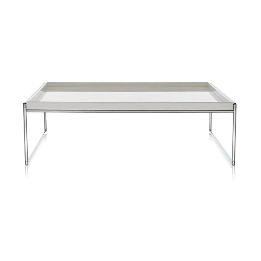 卡特尔托盘边桌80x80厘米，白色