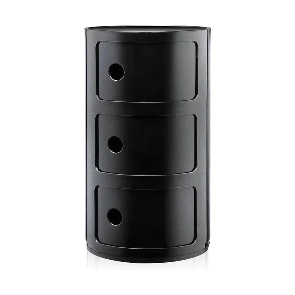 Kartell Componibili Classic container 3 elementer, sort