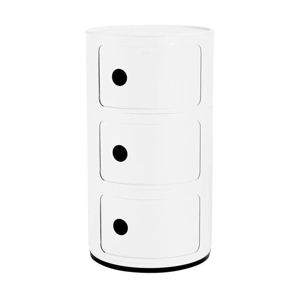 Kartell Componibili Recycled Container 3 Éléments, blanc