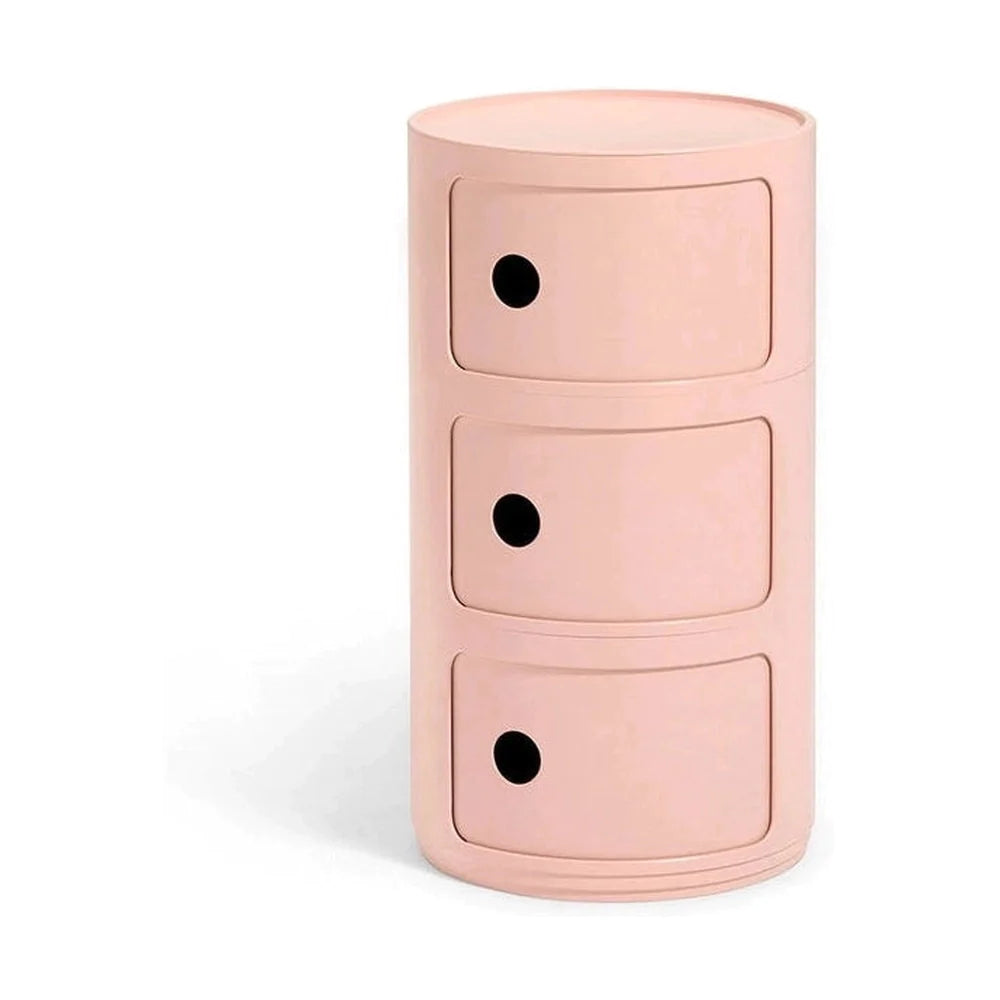 Kartell Componibili Bio容器3个元素，粉红色