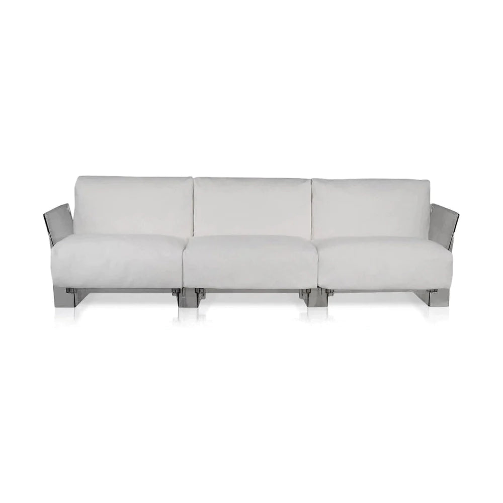 Kartell Pop Outdoor 3 -Sitzer -Sofa Ikon, Weiß
