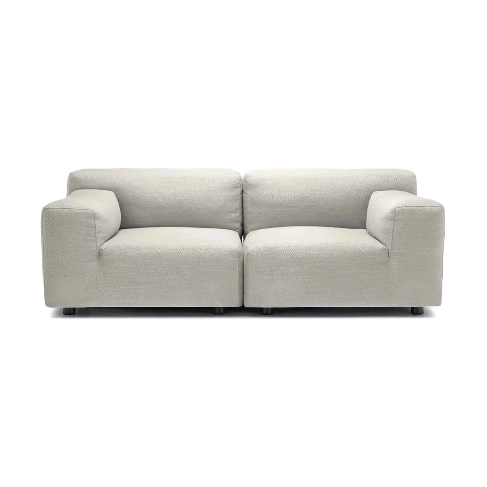 Kartell Plastics Duo 2 Seater Sofa Sx Cotton, White