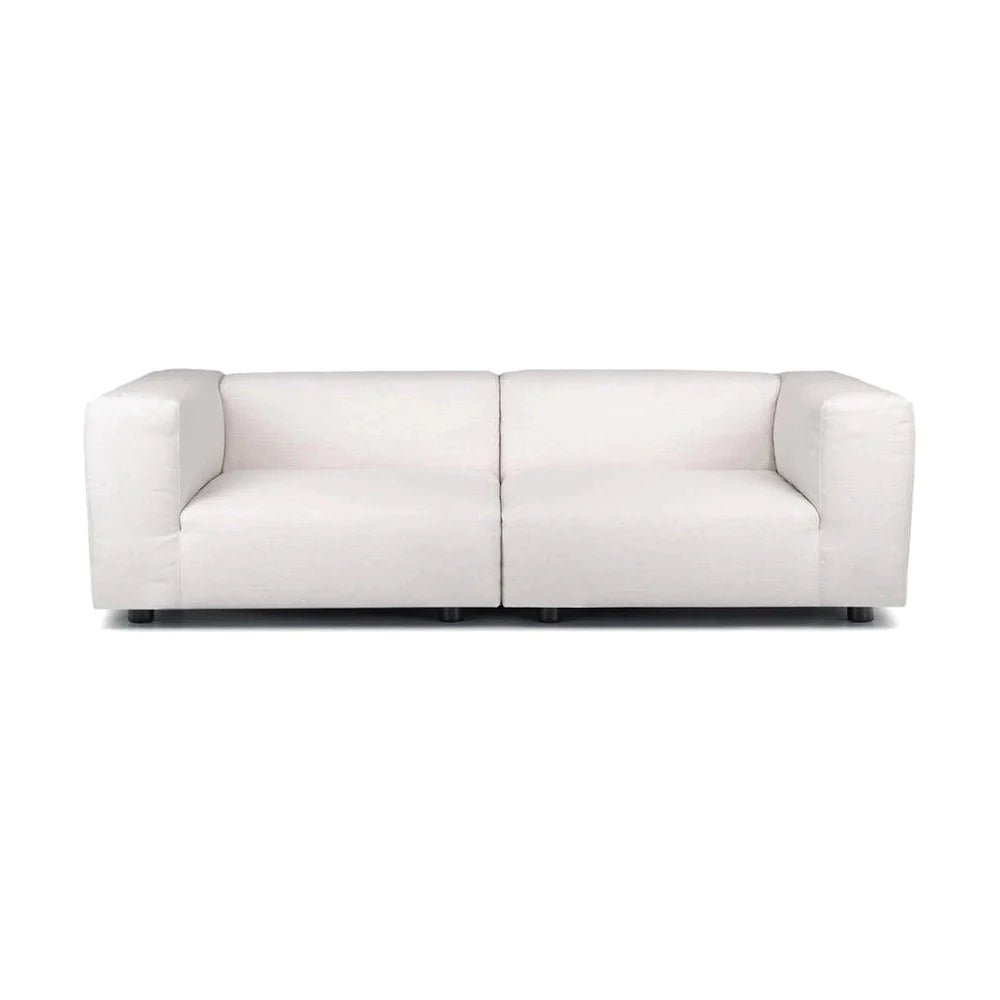 Kartell Plastics Duo 2 Seater Sofa Dx Xl Cotton, White
