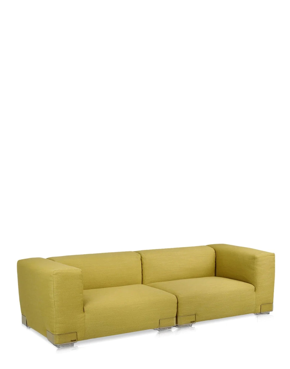 Kartell Plastics Duo 2 Seater Sofa Sx Xl Cotton, Green