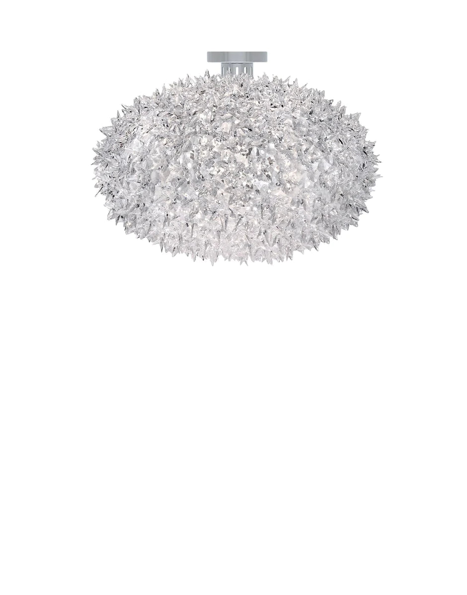 Lampe suspension de plafond Kartell Bloom, cristal