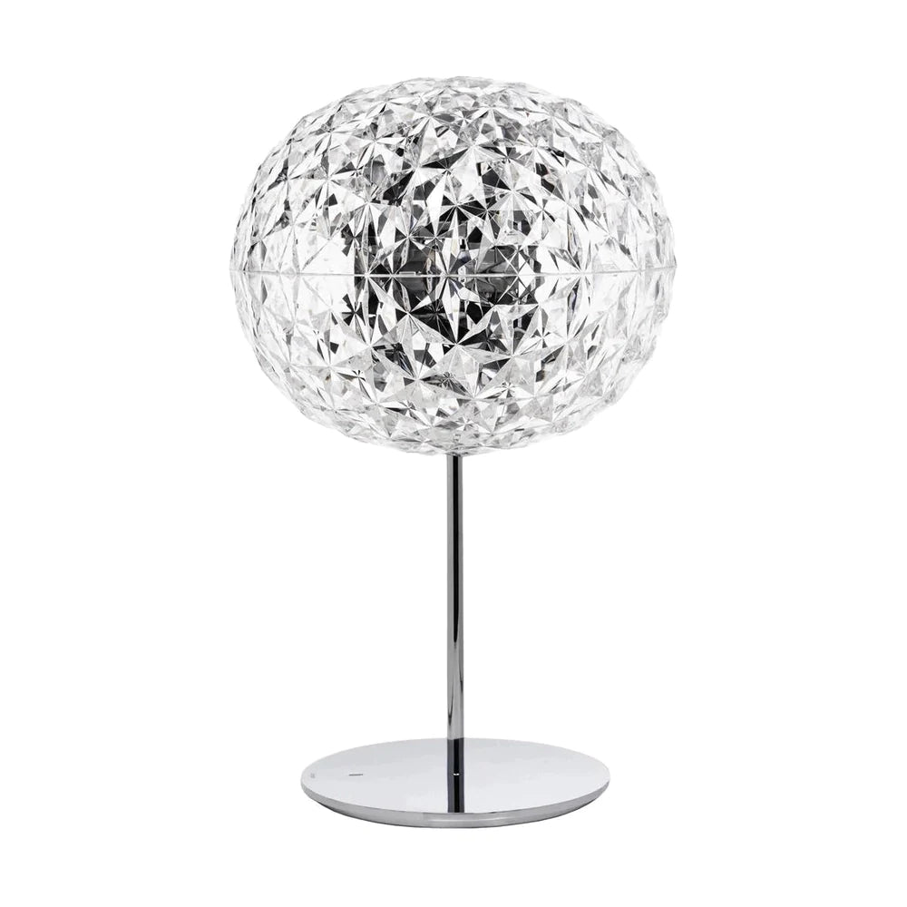 Kartell Planet bordslampa med bas, kristall