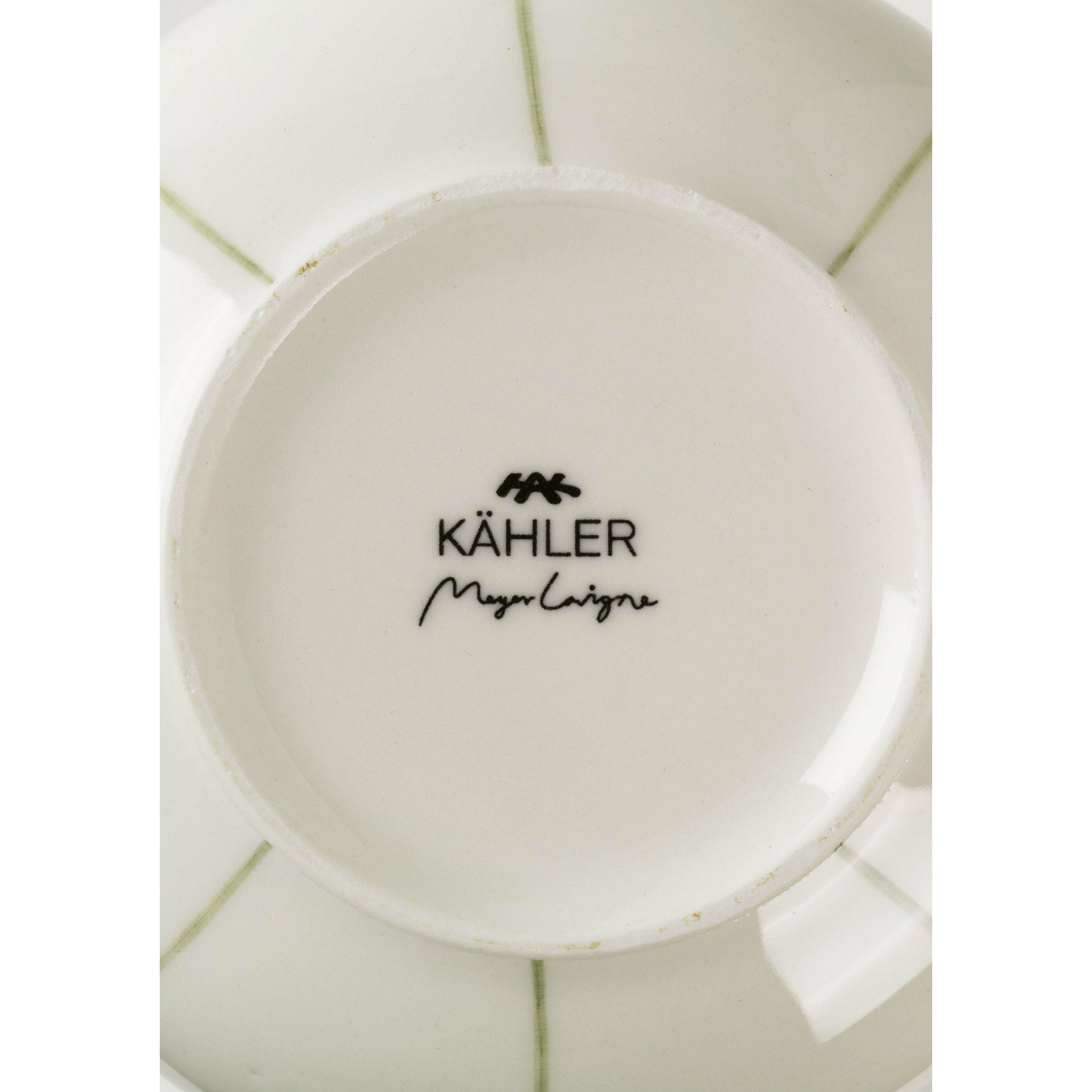 Jarrón de firma de Kähler 20 cm, verde